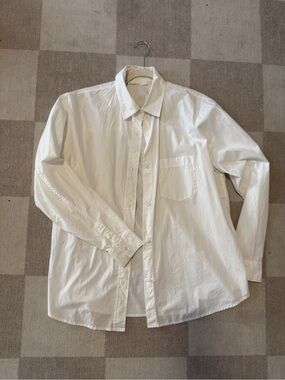 OAK + FORT White Button-Down Cotton Shirt
